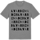 Mid Heather Gray t-shirt med Kvarnemaden ordlek t-shirt