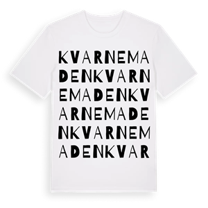 Kvarnemaden ordlek t-shirt – ekologisk bomull t-shirt från Pinshirt