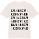 Vintage White t-shirt med Kvarneviken ordlek t-shirt