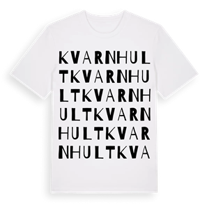 Kvarnhult ordlek t-shirt – ekologisk bomull t-shirt från Pinshirt