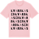 Pink Cotton t-shirt med Kvarnkasen ordlek t-shirt