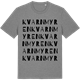 Mid Heather Gray t-shirt med Kvarnmyren ordlek t-shirt