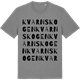 Mid Heather Gray t-shirt med Kvarnskogen ordlek t-shirt
