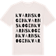 Vintage White t-shirt med Kvarnskogen ordlek t-shirt