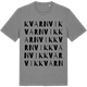 Mid Heather Gray t-shirt med Kvarnvik ordlek t-shirt