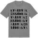 Mid Heather Gray t-shirt med Kvarnviken Södra ordlek t-shirt