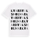 Kvarnviks holmar ordlek t-shirt