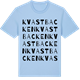 Blue Soul t-shirt med Kvastbacken ordlek t-shirt
