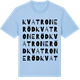 Blue Soul t-shirt med Kvatroneröd ordlek t-shirt