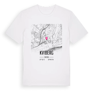 Kviberg karta t-shirt – ekologisk bomull t-shirt från Pinshirt