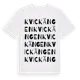 White t-shirt med Kvickängen ordlek t-shirt
