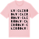 Pink Cotton t-shirt med Kvickeröd ordlek t-shirt