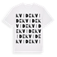 White t-shirt med Kvide ordlek t-shirt
