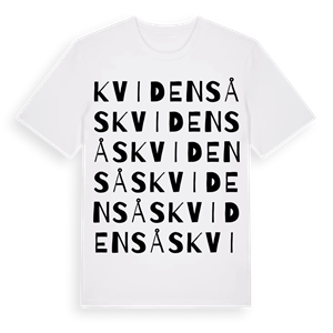 Kvidensås ordlek t-shirt – ekologisk bomull t-shirt från Pinshirt