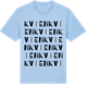 Blue Soul t-shirt med Kvien ordlek t-shirt