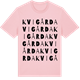 Pink Cotton t-shirt med Kvigårda ordlek t-shirt