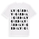 White t-shirt med Kvigårda ordlek t-shirt