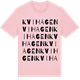 Pink Cotton t-shirt med Kvihagen ordlek t-shirt