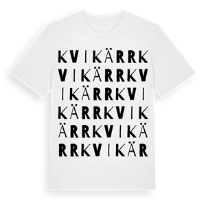 Kvikärr ordlek t-shirt – ekologisk bomull t-shirt från Pinshirt