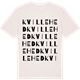 Vintage White t-shirt med Kvillehed ordlek t-shirt