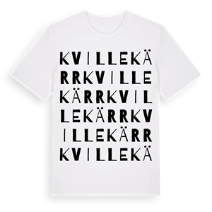 Kvillekärr ordlek t-shirt – ekologisk bomull t-shirt från Pinshirt