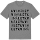Mid Heather Gray t-shirt med Kvimålet ordlek t-shirt