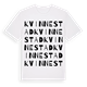 White t-shirt med Kvinnestad ordlek t-shirt