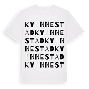 Kvinnestad ordlek t-shirt – ekologisk bomull t-shirt från Pinshirt