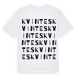 Kvintes ordlek t-shirt – ekologisk bomull t-shirt från Pinshirt