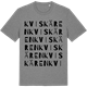 Mid Heather Gray t-shirt med Kviskären ordlek t-shirt