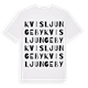 White t-shirt med Kvisljungeby ordlek t-shirt