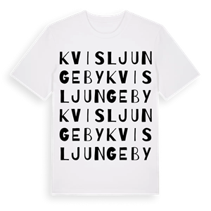 Kvisljungeby ordlek t-shirt – ekologisk bomull t-shirt från Pinshirt