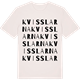 Vintage White t-shirt med Kvisslarna ordlek t-shirt