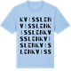 Blue Soul t-shirt med Kvisslen ordlek t-shirt