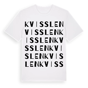 Kvisslen ordlek t-shirt – ekologisk bomull t-shirt från Pinshirt