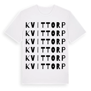 Kvittorp ordlek t-shirt – ekologisk bomull t-shirt från Pinshirt