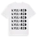 White t-shirt med Kyllared ordlek t-shirt