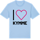 Blue Soul t-shirt med Jag älskar Kymme t-shirt stort tryck