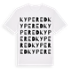 Kypered ordlek t-shirt