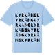 Blue Soul t-shirt med Kyrkäng ordlek t-shirt