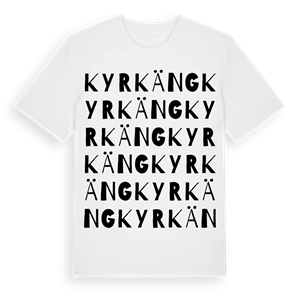 Kyrkäng ordlek t-shirt – ekologisk bomull t-shirt från Pinshirt