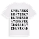 Kyrkängsbråten ordlek t-shirt