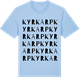 Blue Soul t-shirt med Kyrkarp ordlek t-shirt