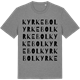 Mid Heather Gray t-shirt med Kyrkebol ordlek t-shirt