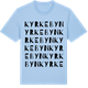 Blue Soul t-shirt med Kyrkebyn ordlek t-shirt