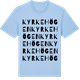 Blue Soul t-shirt med Kyrkehögen ordlek t-shirt