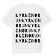 Kyrkenorum ordlek t-shirt