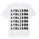 Kyrkeröd ordlek t-shirt
