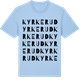 Blue Soul t-shirt med Kyrkerud ordlek t-shirt
