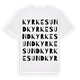Kyrkesund ordlek t-shirt